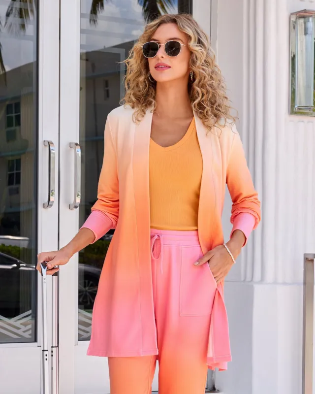Ombre Lounge Duster Pink/Orange made by Boston Proper
