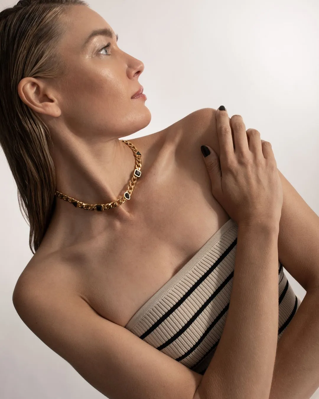 Crosby Necklace Onyx sold by Boston Proper product image thumbnail 3