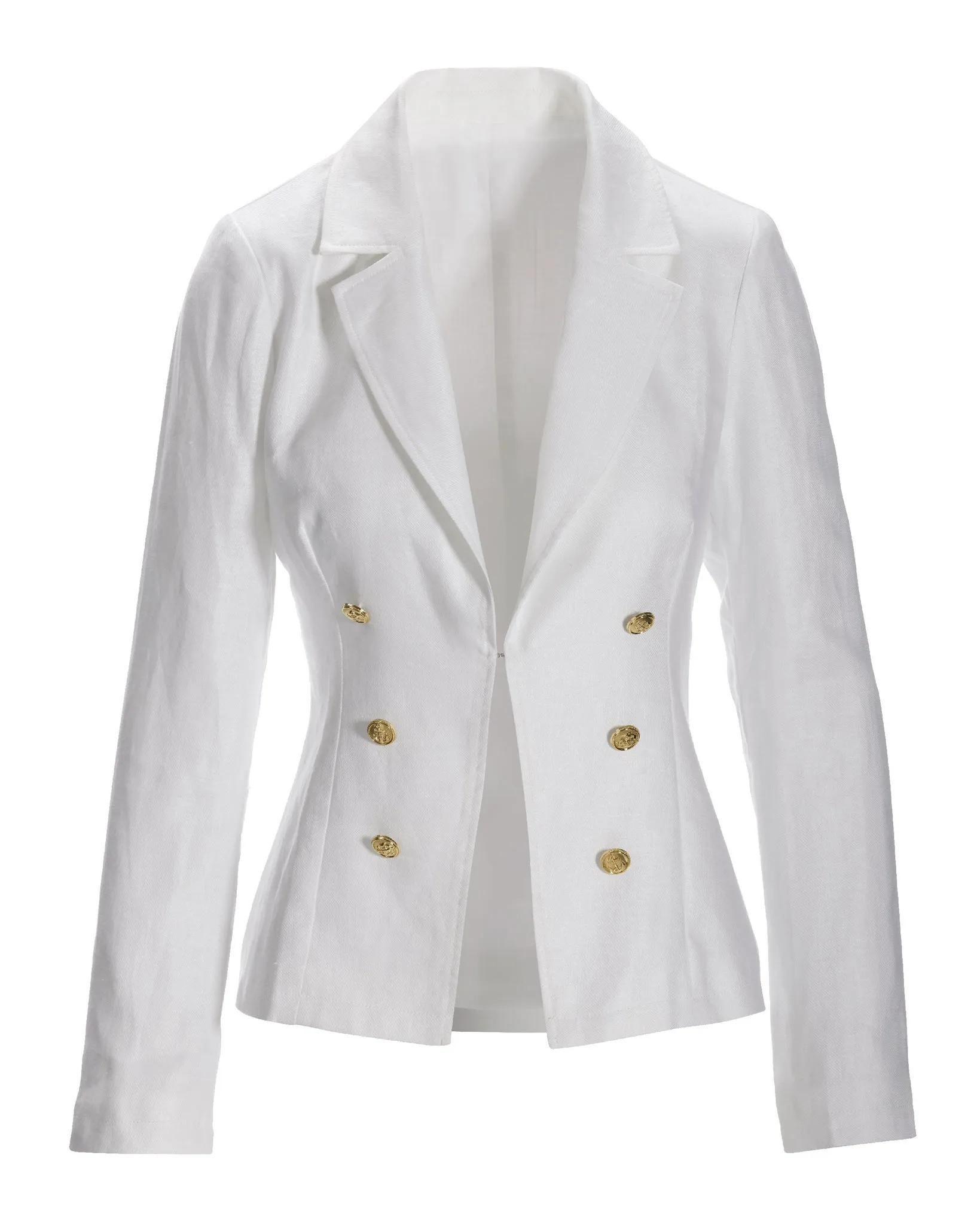 Polished Linen Blazer White sold by Boston Proper product image thumbnail 2
