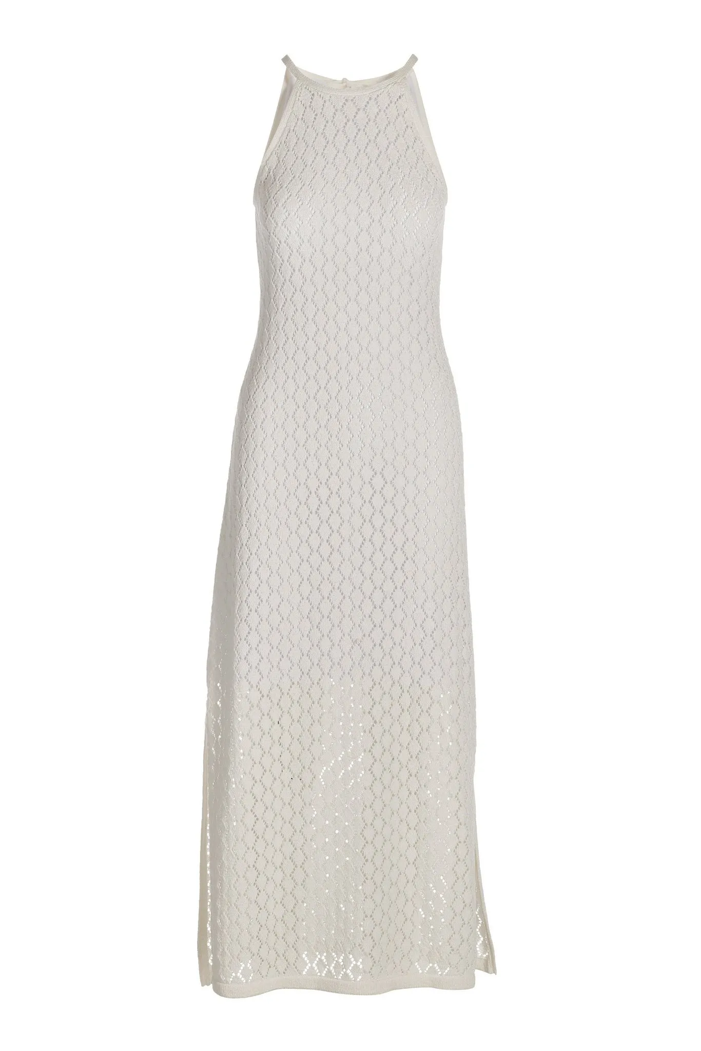 Knit High Neck Maxi Dress White sold by Boston Proper product image thumbnail 2