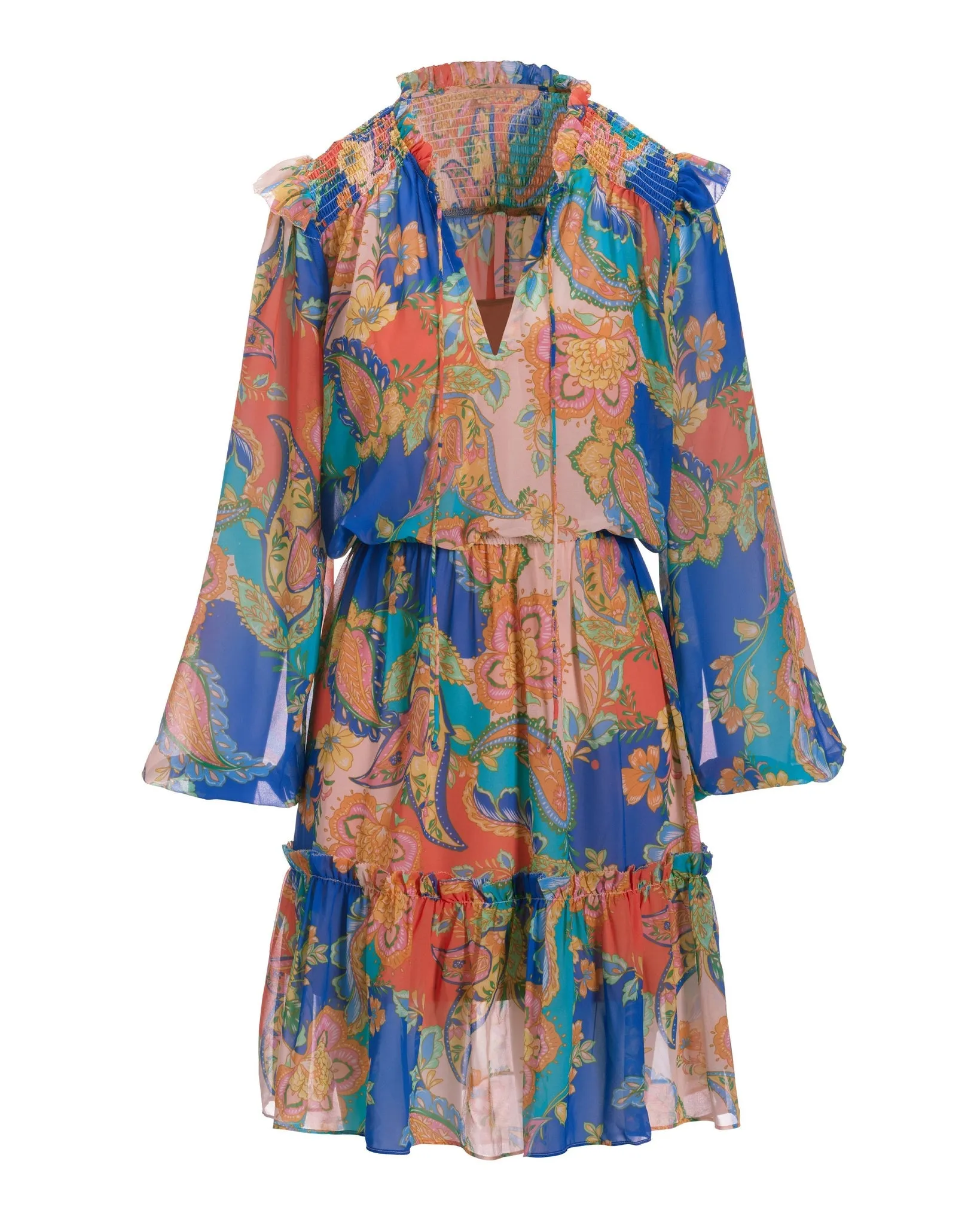 Paisley Patches Peasant Dress Multi sold by Boston Proper product image thumbnail 2