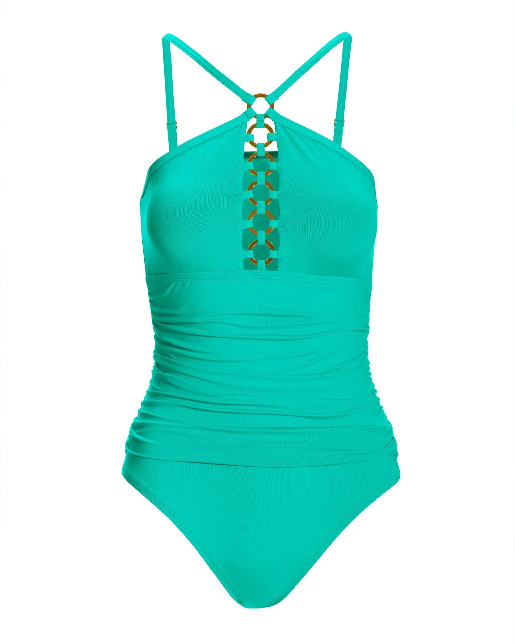 Ring Detail One Piece Turquoise sold by Boston Proper product image thumbnail 2