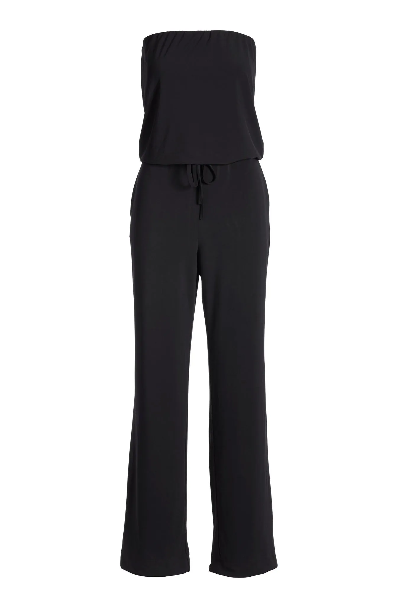 Strapless Blouson Jumpsuit Black sold by Boston Proper product image thumbnail 2