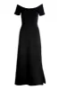 Off The Shoulder Short Sleeve Maxi Dress Black sold by Boston Proper
