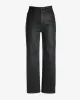 Malibu Coated Cropped Wide Leg Jean Black sold by Boston Proper