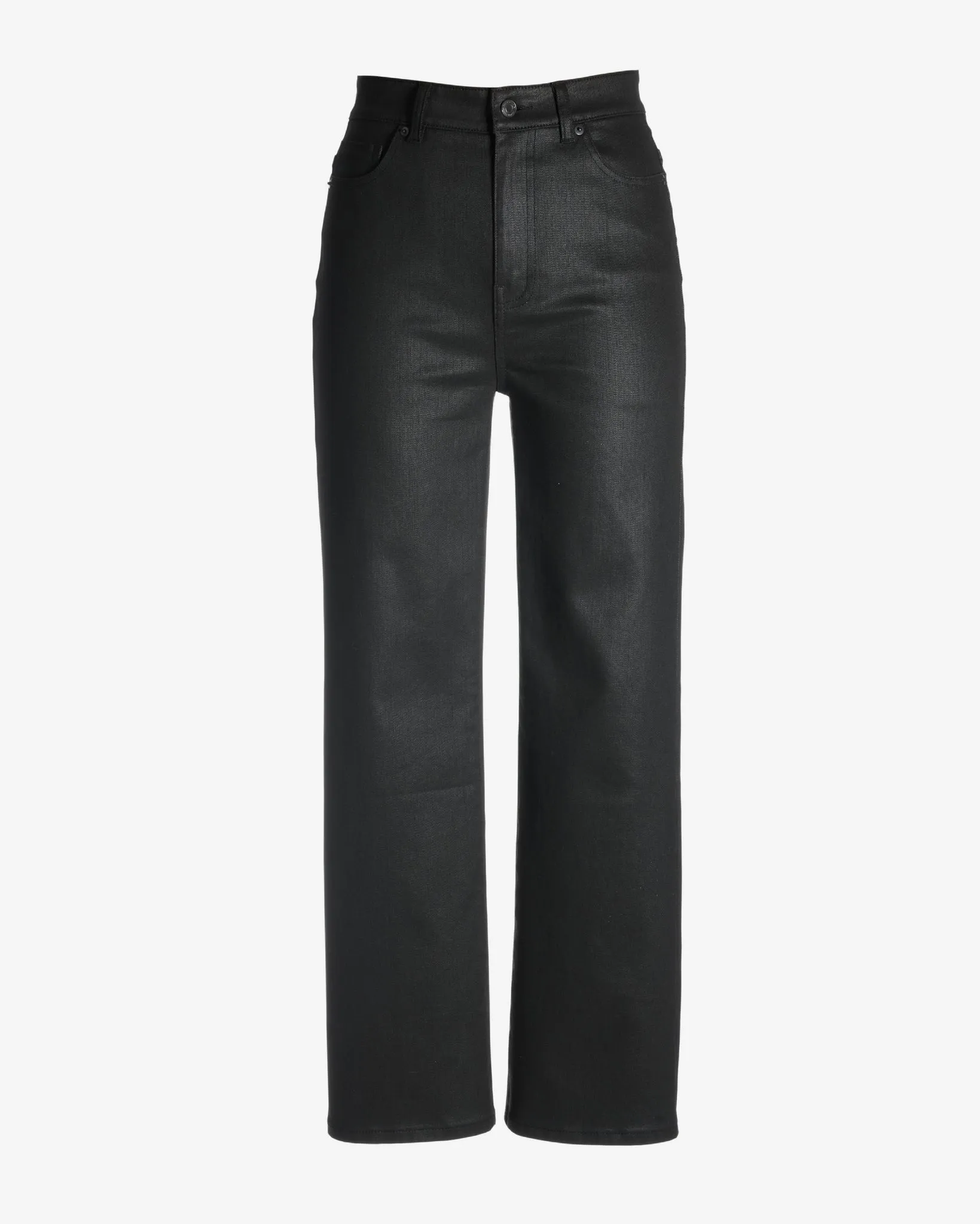 Malibu Coated Cropped Wide Leg Jean Black sold by Boston Proper product image thumbnail 2