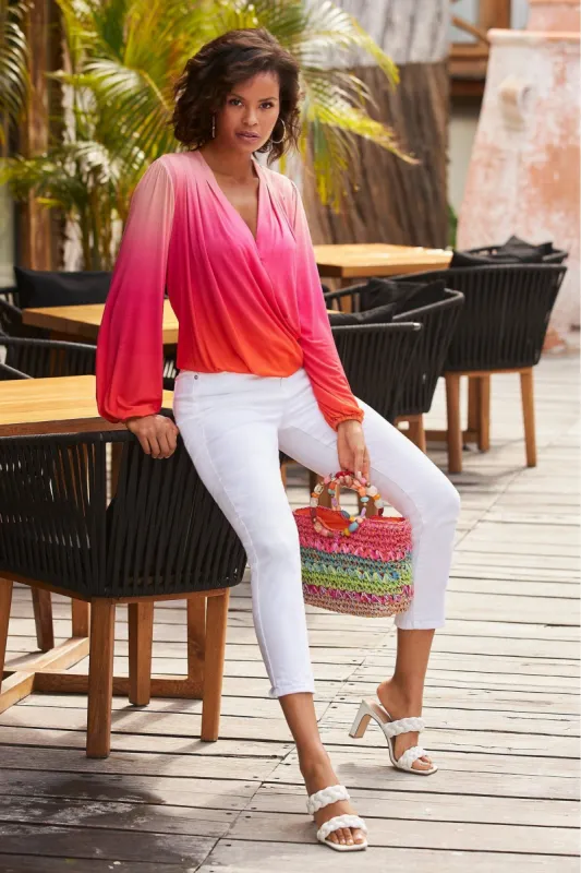 Proper Stretch High Rise Slim Ankle Jean White sold by Boston Proper