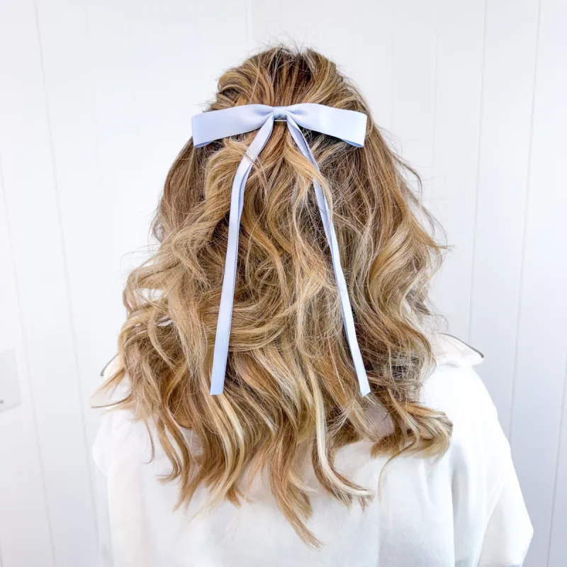Soft Girly Era Clip on Bow in 5 Colors sold by Boujee Boutique