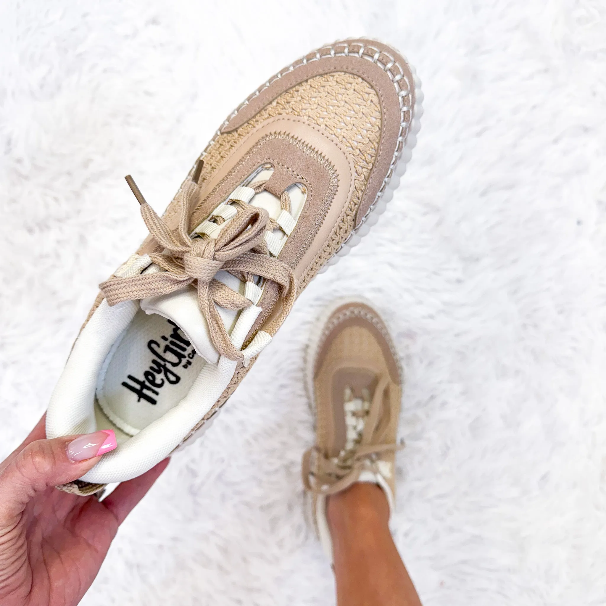 Corky's The Adventure Sneakers in Beige *Final Sale* sold by Boujee Boutique