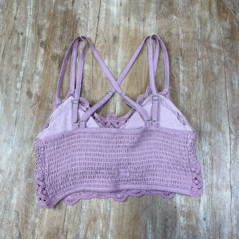 Mauve Smexy Crochet Lace Bralette sold by Boujee Boutique product image thumbnail 2