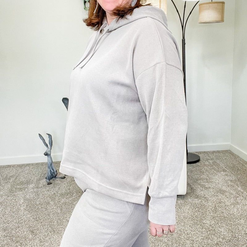 Soft Touch Cotton Micro Ribbed Hoodie Set sold by Boujee Boutique product image thumbnail 4