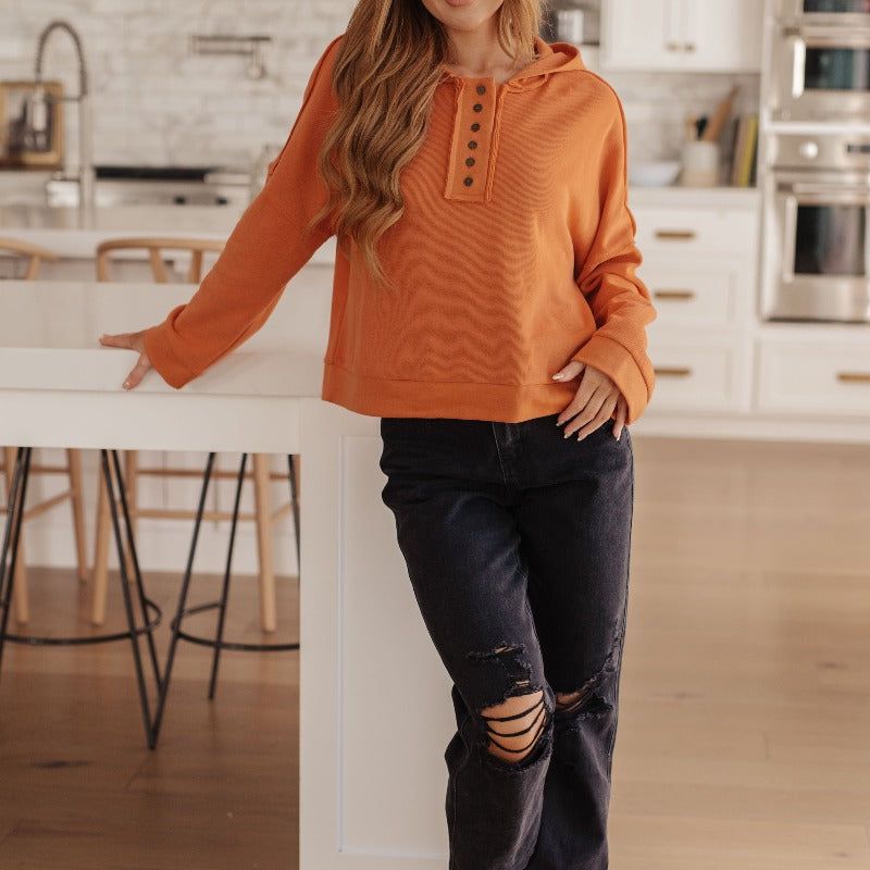 Throwback Heartthrob Hoodie in Orange sold by Boujee Boutique product image thumbnail 4