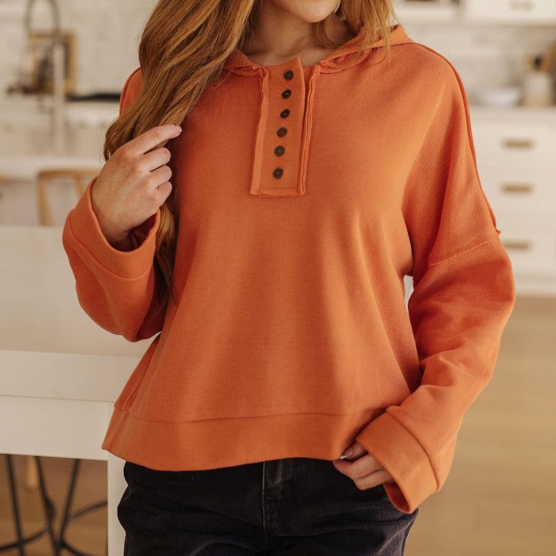 Throwback Heartthrob Hoodie in Orange sold by Boujee Boutique product image thumbnail 3