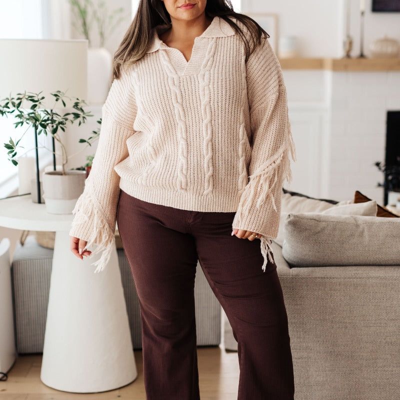 Sweet Surrender Fringe Sweater sold by Boujee Boutique product image thumbnail 4
