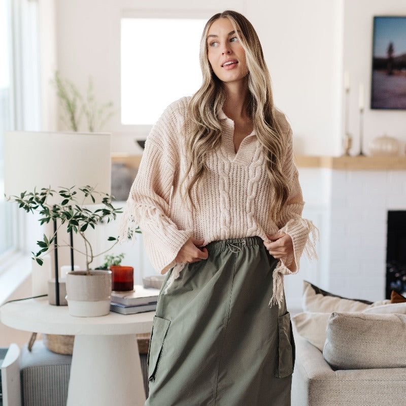 Sweet Surrender Fringe Sweater sold by Boujee Boutique product image thumbnail 5