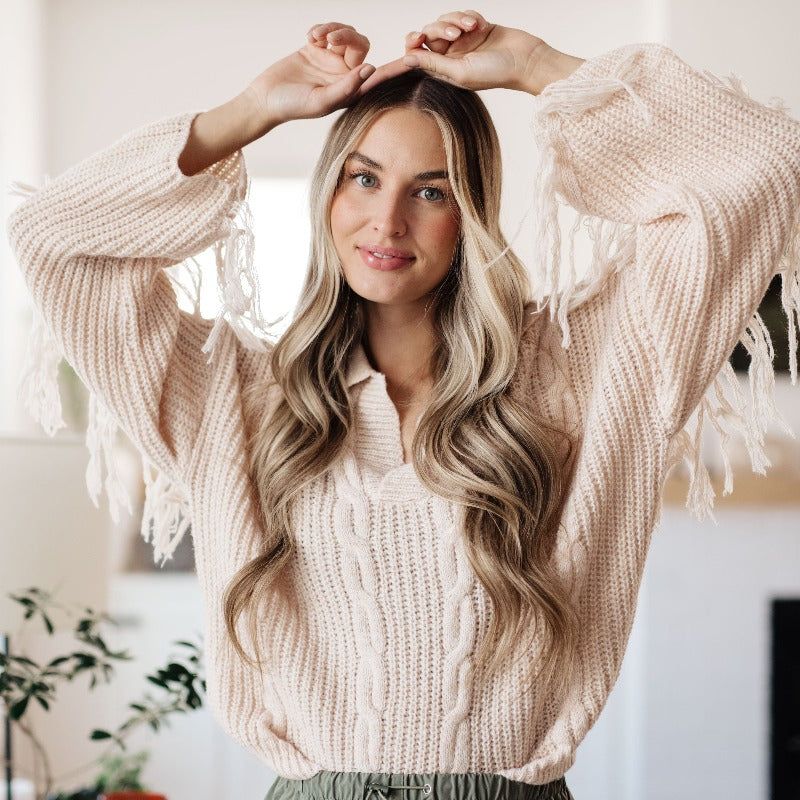 Sweet Surrender Fringe Sweater sold by Boujee Boutique product image thumbnail 3