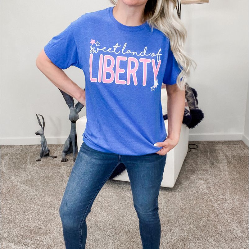 Sweet Land of Liberty Graphic Tee sold by Boujee Boutique product image thumbnail 4