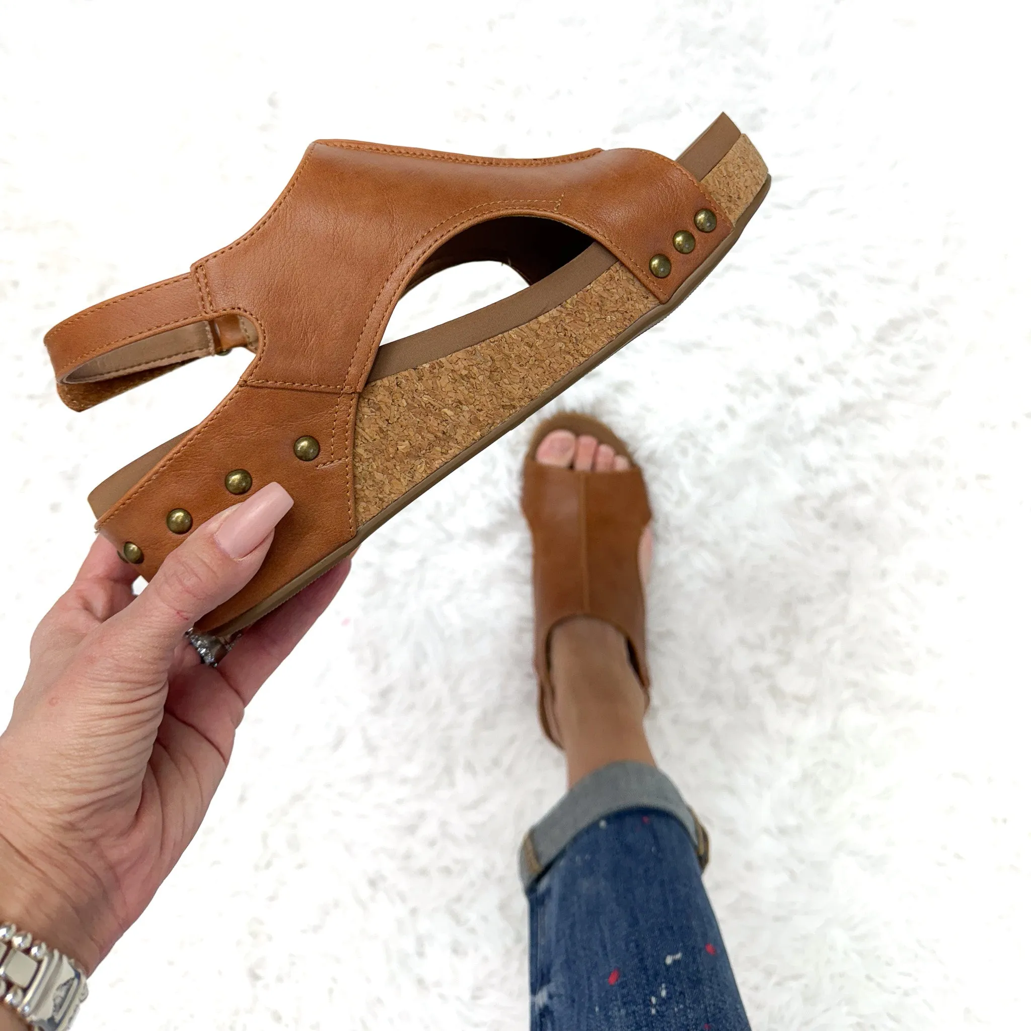 Corkys Volta II Smooth Cognac Sandals sold by Boujee Boutique product image thumbnail 2