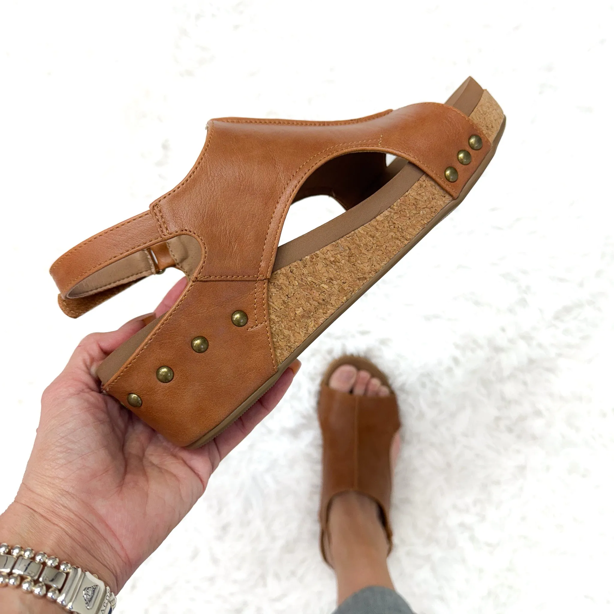 Corkys Volta II Smooth Cognac Sandals sold by Boujee Boutique product image thumbnail 5