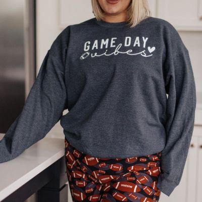 Game Day Vibes Sweatshirt Pullover sold by Boujee Boutique