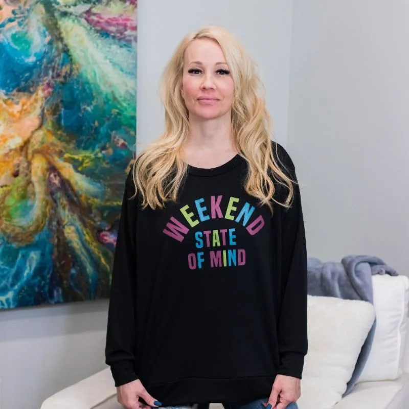 Weekend State of Mind Lightweight Sweatshirt sold by Boujee Boutique
