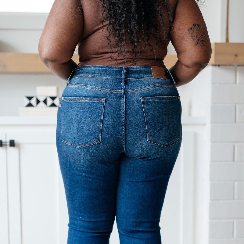 Judy Blue Cameron High Waist Classic Flare Jeans sold by Boujee Boutique product image thumbnail 4