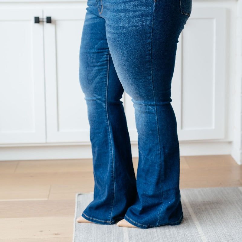 Judy Blue Cameron High Waist Classic Flare Jeans sold by Boujee Boutique product image thumbnail 3