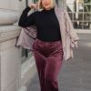 Champagne and Roses Satin Blazer sold by Boujee Boutique
