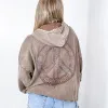 Relaxed in Peace Washed Pocket Long Sleeve Hoodies in 4 Colors *Final Sale* sold by Boujee Boutique