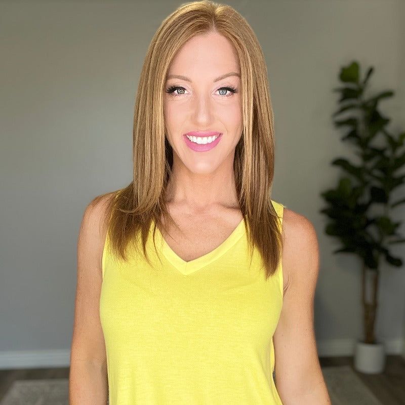 V-Neck Sleeveless Top in Yellow sold by Boujee Boutique product image thumbnail 2