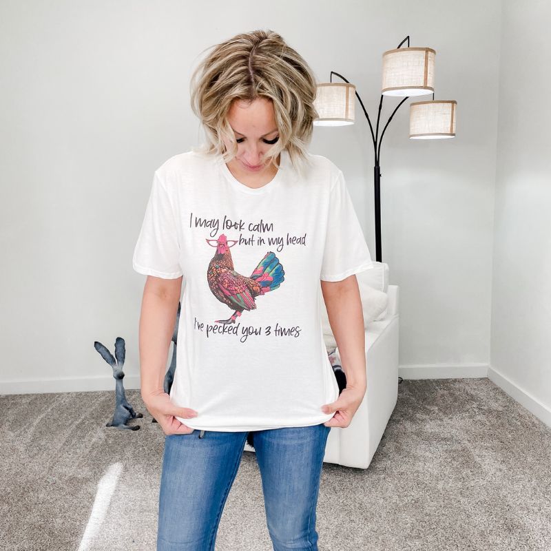 I May Look Calm Graphic Tee sold by Boujee Boutique