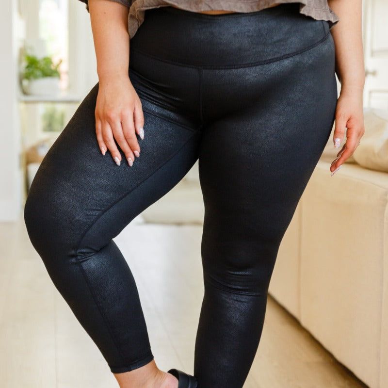 Black Perfect Fit High Waisted Leggings sold by Boujee Boutique product image thumbnail 7