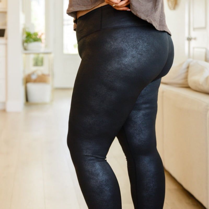 Black Perfect Fit High Waisted Leggings sold by Boujee Boutique product image thumbnail 11