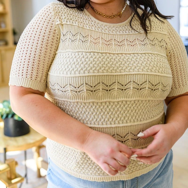 Thea Crocheted Knit Top sold by Boujee Boutique product image thumbnail 2