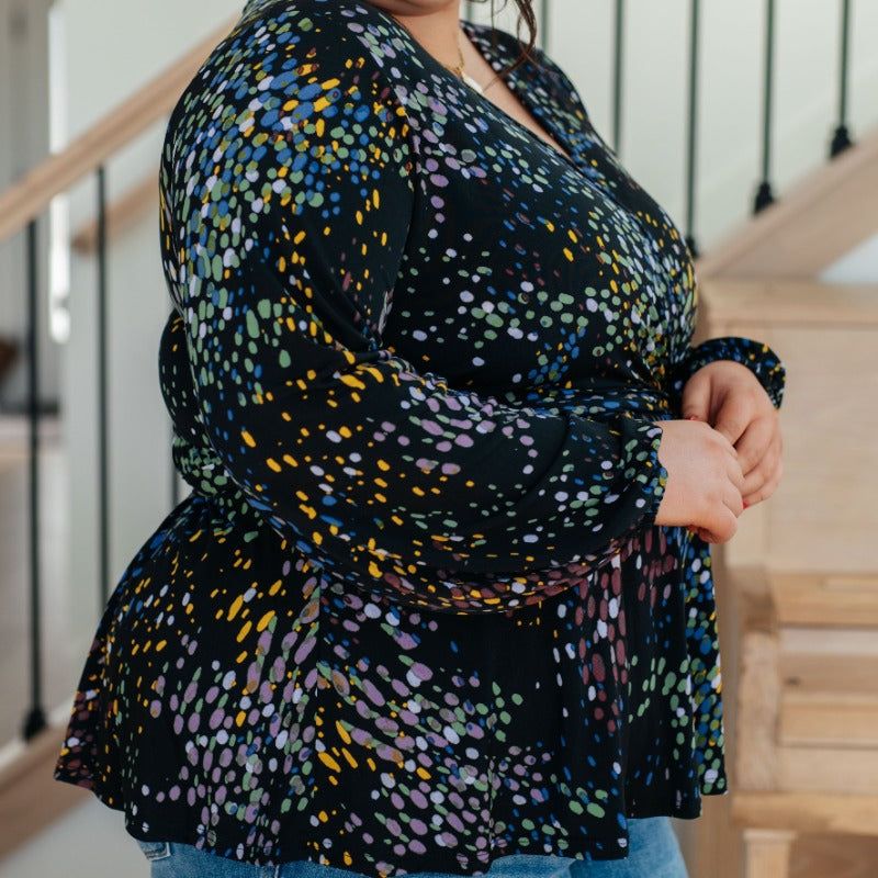 As It Happened Faux Wrap Long Sleeve Top sold by Boujee Boutique product image thumbnail 5