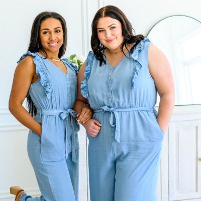 Johanna Chambray Jumpsuit made by Hayden