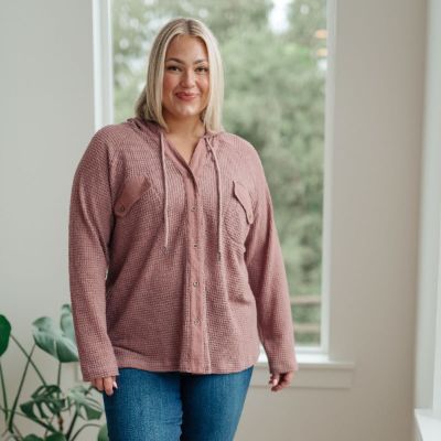 Best Case Scenario Mauve Hooded Pullover sold by Boujee Boutique