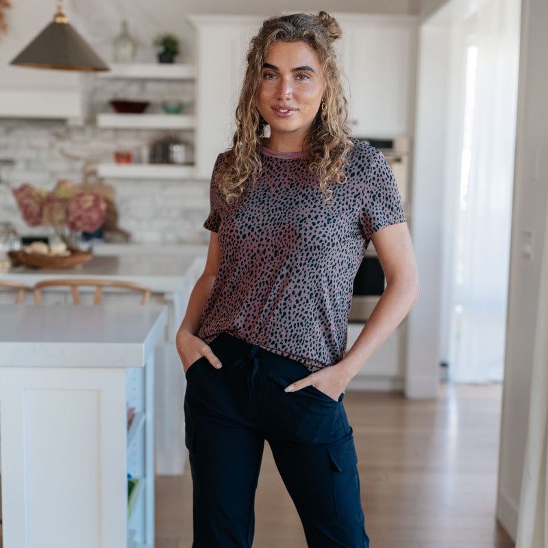 Pink Cheetah Girl Short Sleeve Top sold by Boujee Boutique product image thumbnail 4