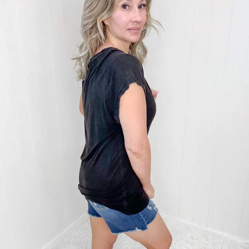 Pol Perfect Basic Oversized V Neckline Tee in 3 Colors *Final Sale* sold by Boujee Boutique product image thumbnail 5