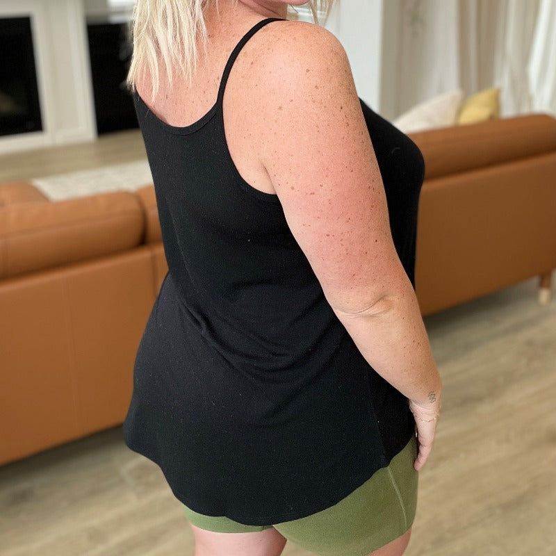 Reversible Spaghetti Strap Cami in Black sold by Boujee Boutique product image thumbnail 4