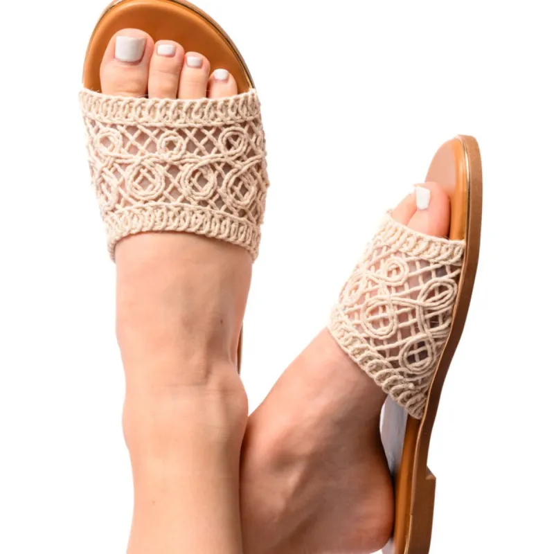 Corkys Hey Beach Sandals in Natural sold by Boujee Boutique