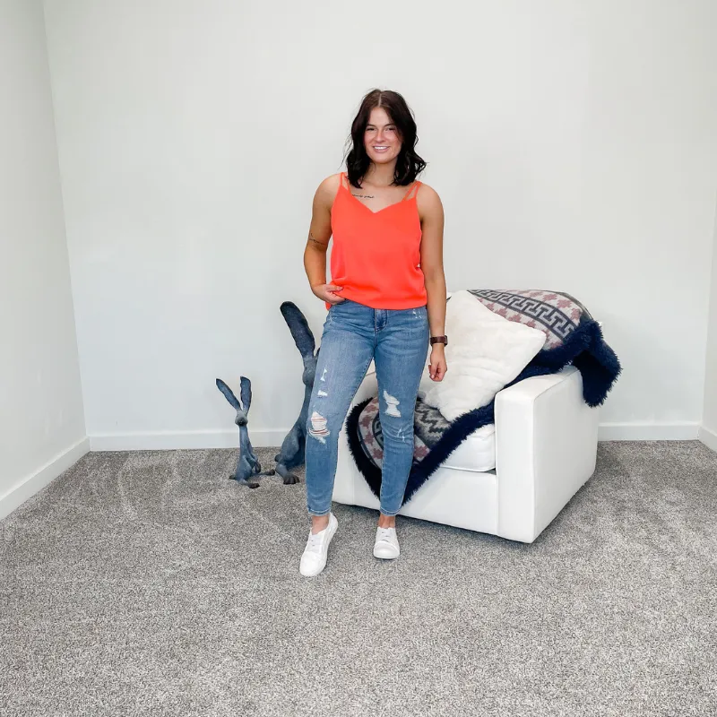 Judy Blue High Waist Control Top Distressed Skinny Jeans sold by Boujee Boutique product image thumbnail 4