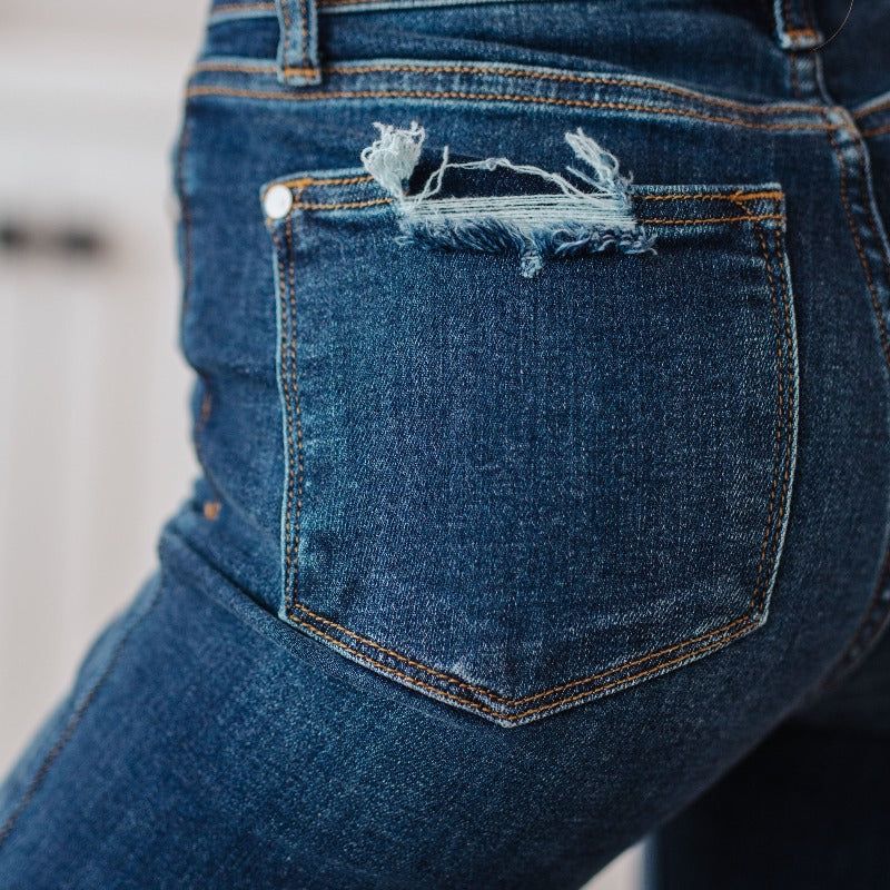 Judy Blue Aurelia High Waist Vintage Bootcut Jeans sold by Boujee Boutique product image thumbnail 4