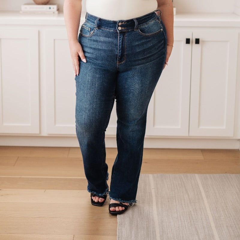 Judy Blue Aurelia High Waist Vintage Bootcut Jeans sold by Boujee Boutique product image thumbnail 2