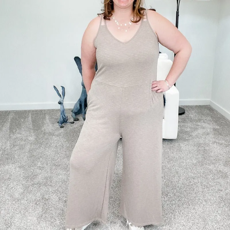 Strappy Mocha Wide Leg Jumpsuit sold by Boujee Boutique product image thumbnail 2