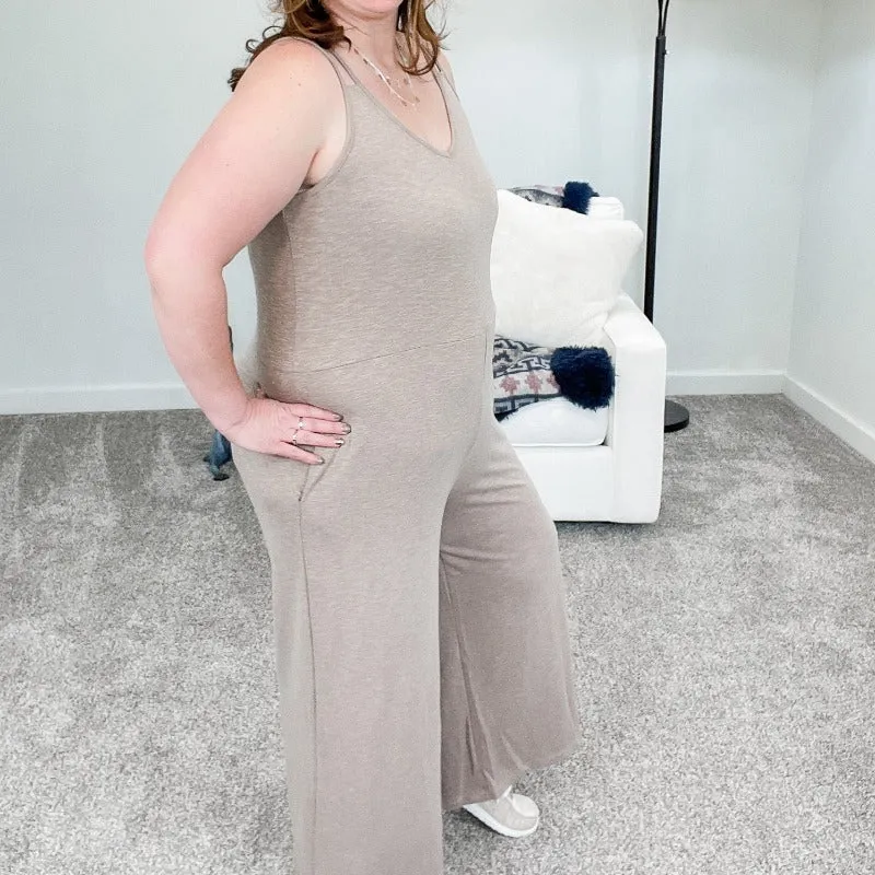 Strappy Mocha Wide Leg Jumpsuit sold by Boujee Boutique product image thumbnail 3