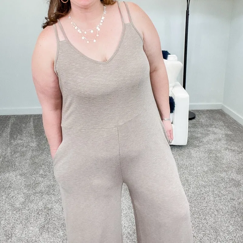 Strappy Mocha Wide Leg Jumpsuit sold by Boujee Boutique product image thumbnail 4