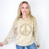 The Peacemaker Relaxed Mineral Washed Long Sleeve Hoodie in 8 Colors sold by Boujee Boutique