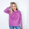 The Peacemaker Relaxed Mineral Washed Long Sleeve Hoodie in 8 Colors sold by Boujee Boutique