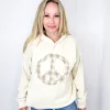 The Peacemaker Relaxed Mineral Washed Long Sleeve Hoodie in 8 Colors sold by Boujee Boutique